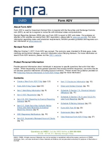Form ADV | IARD